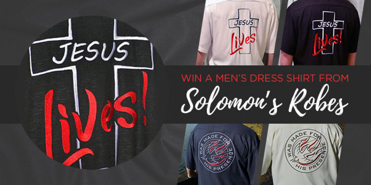 Win a Solomon’s Robes 100% SILK EMBROIDERED Men’s Dress Shirt